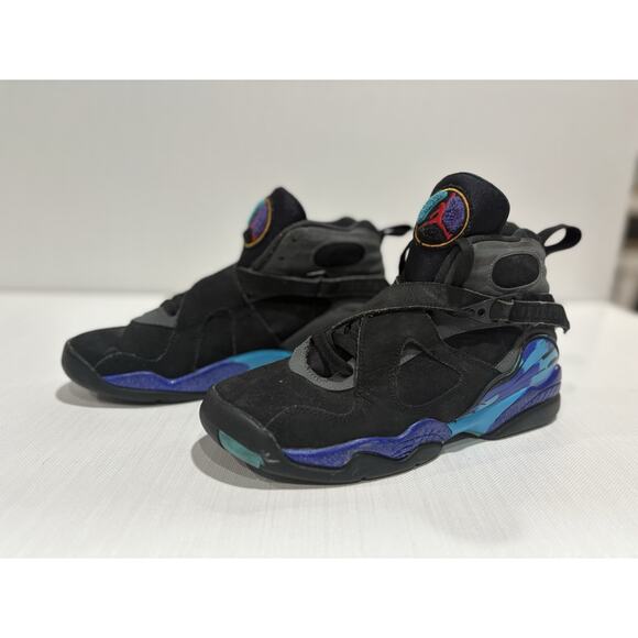 Nike Air Jordan 8 Retro Aqua 2015 Size 6Y 7.5 women - Picture 1 of 6